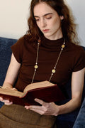 Double Layer Pearl Chain Necklace [HS14LVH8]