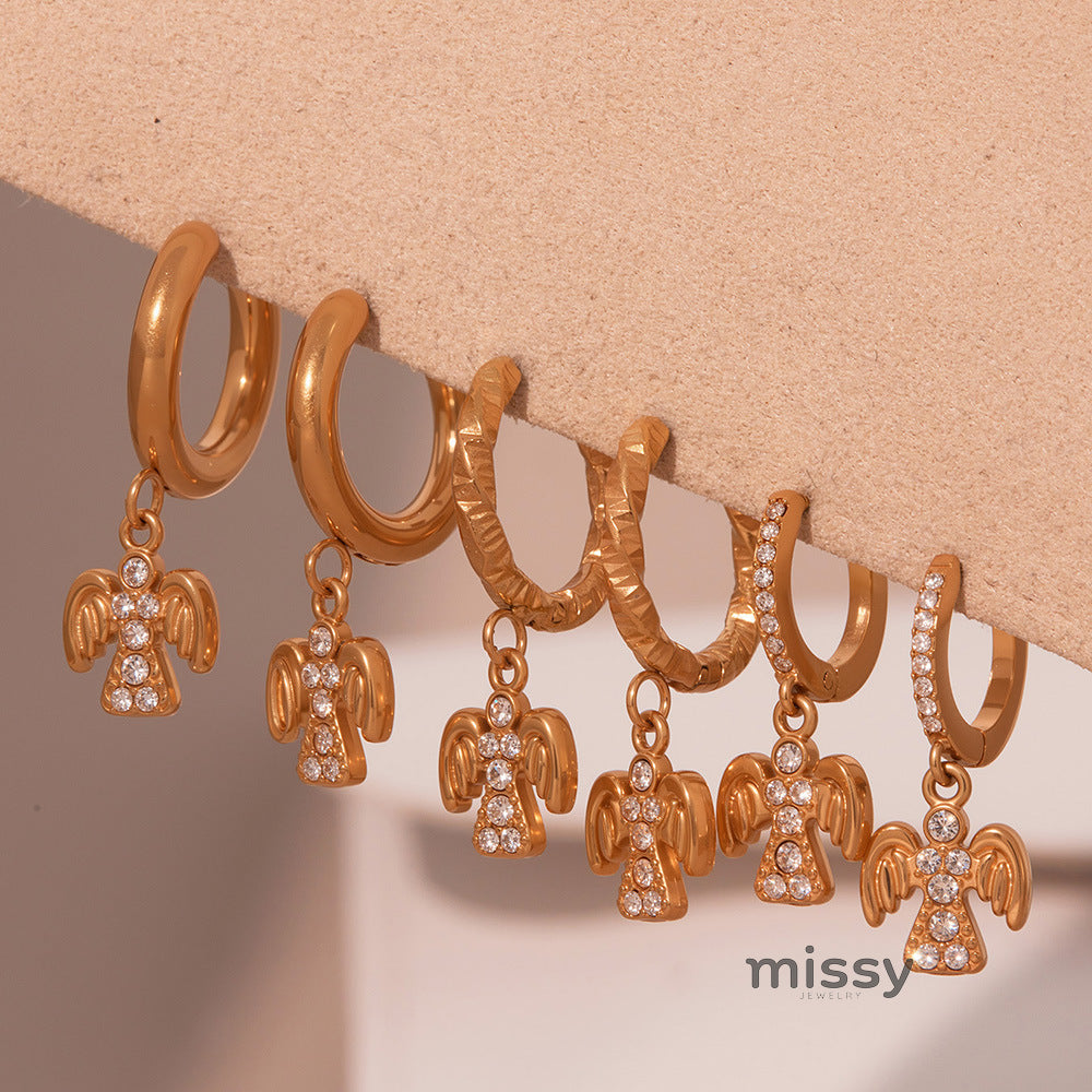 Draya Zircon Stud Earrings [R3X94CUY]