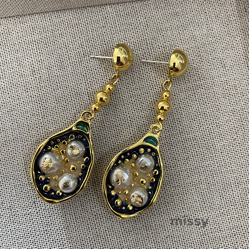 Dream Blue Chinoiserie Earrings [O8SWCFVL]