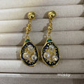 Dream Blue Chinoiserie Earrings [VGZ25QTV]