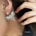 Eevie Crystal Wing Convertible Earrings [GVKHXL9S]