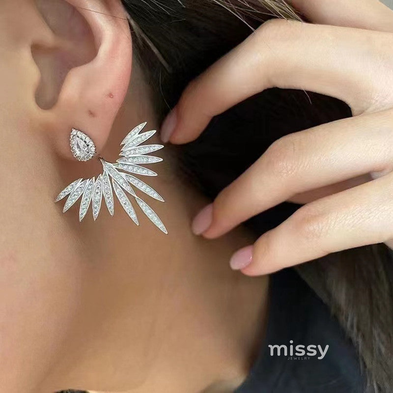 Eevie Crystal Wing Convertible Earrings [GVKHXL9S]