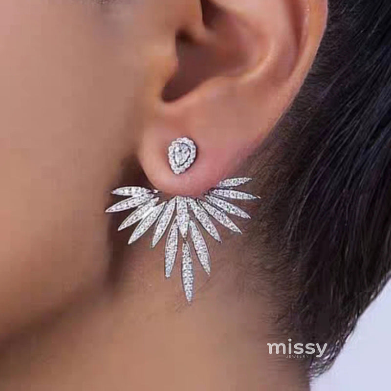 Eevie Crystal Wing Convertible Earrings [U31JVDFD]