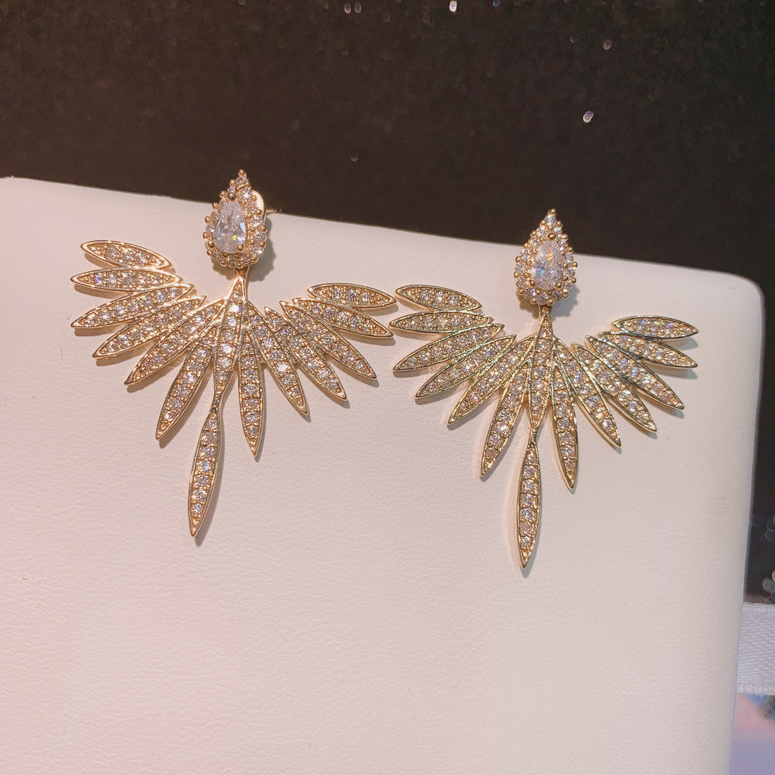 Eevie Crystal Wing Convertible Earrings [4X9DWRWY]