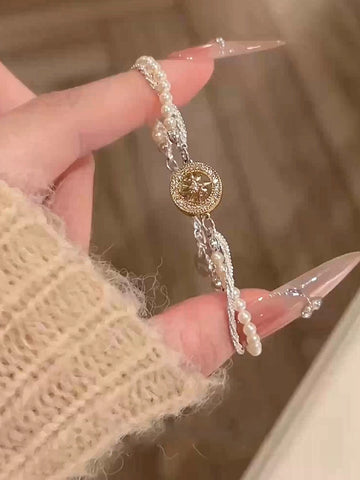 Eight-Pointed Star Pearl Bracelet [FZOSNJ8V]