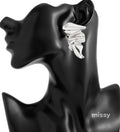 Eila Pleated Statement Earrings [FHOUNVQ8]