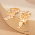 Eila Pleated Statement Earrings [X1WHBDYY]