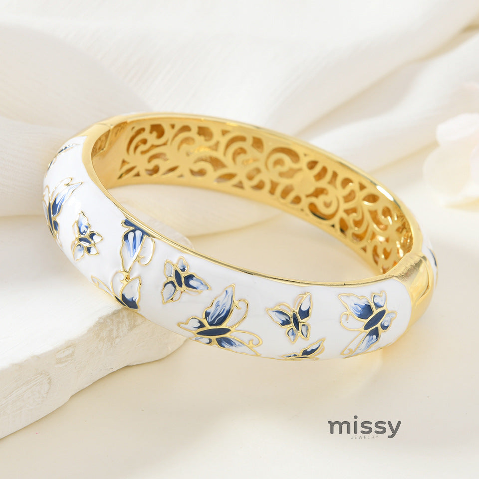 Eisley Cloisonne Enamel Bangle [GMKMEFC6]