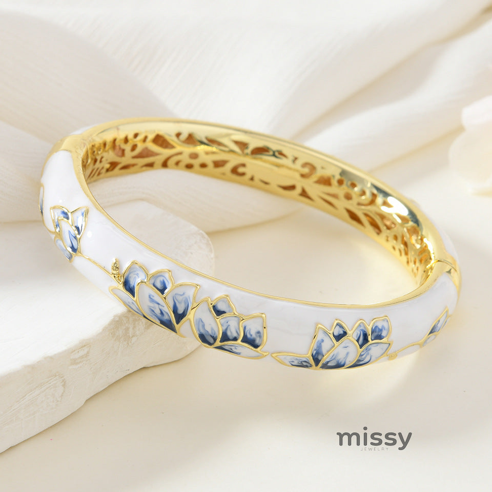 Eisley Cloisonne Enamel Bangle [RBMLWMUZ]