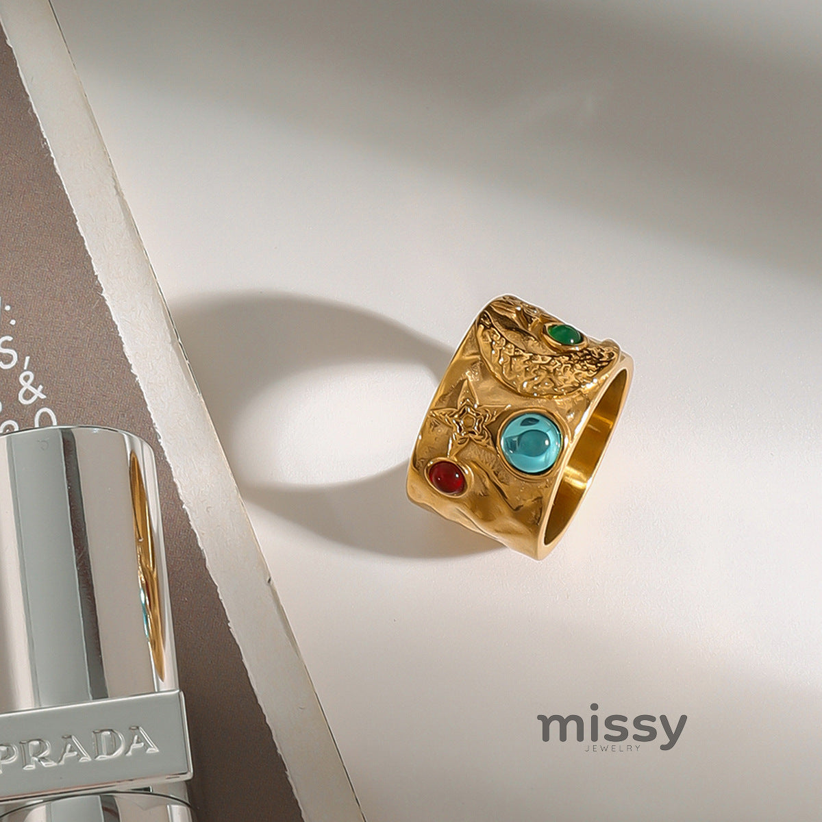 Elanie Gold Band Ring