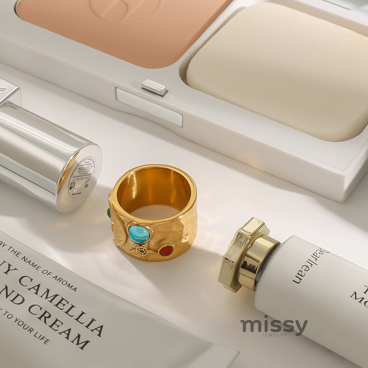 Elanie Gold Band Ring