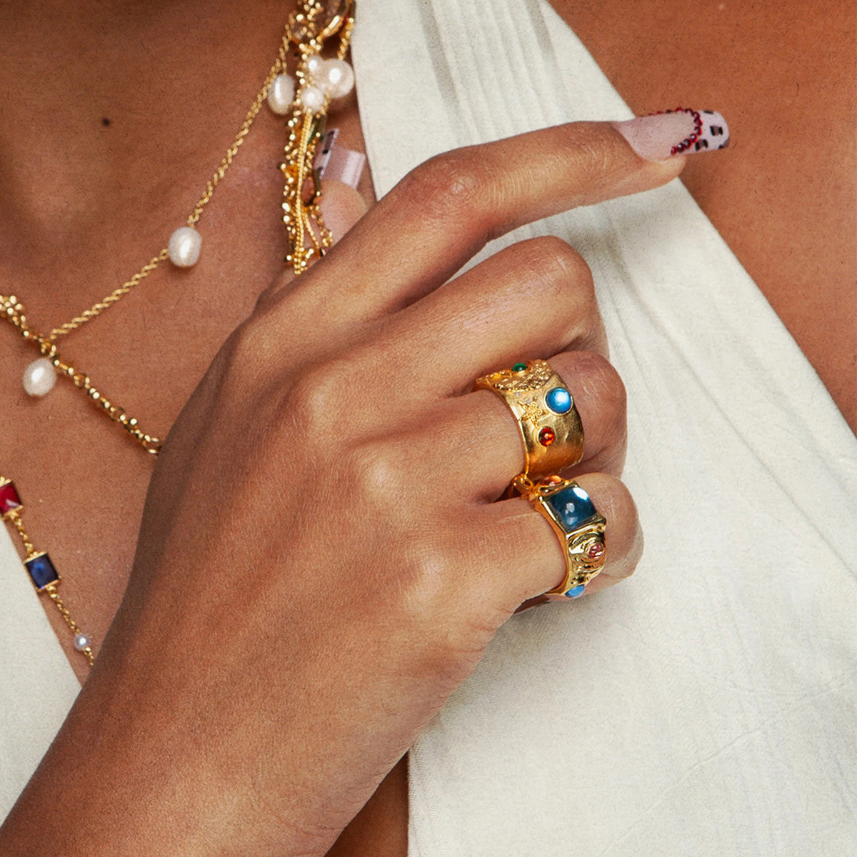 Elanie Gold Band Ring