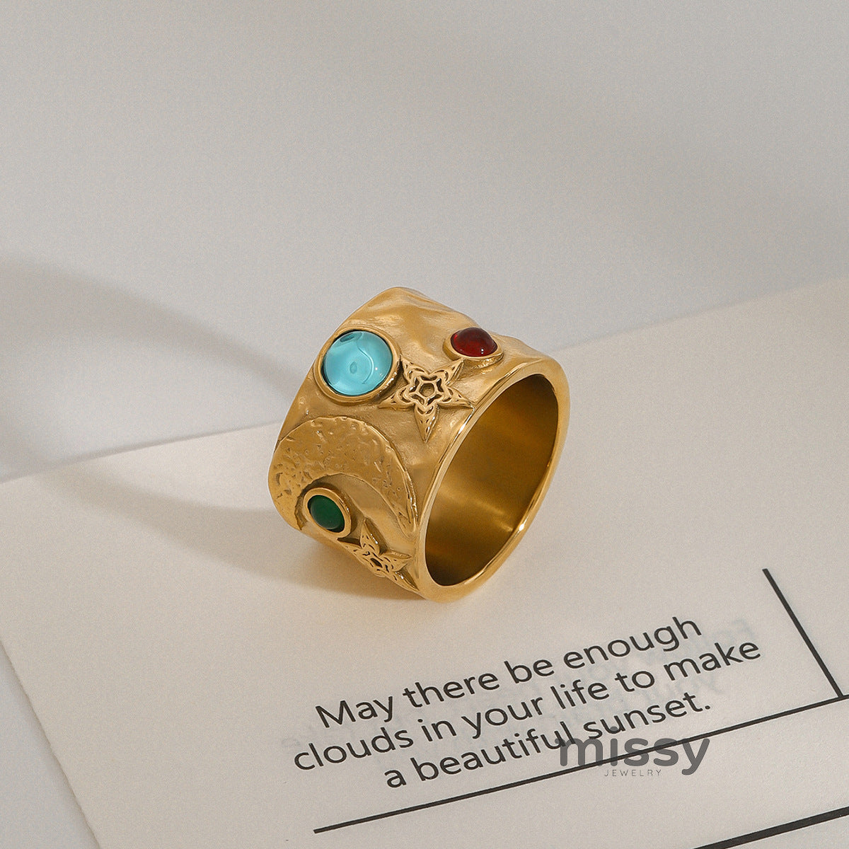 Elanie Gold Band Ring