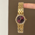 Elegant Crystal Accent Bracelet Watch [8OS2NPMC]