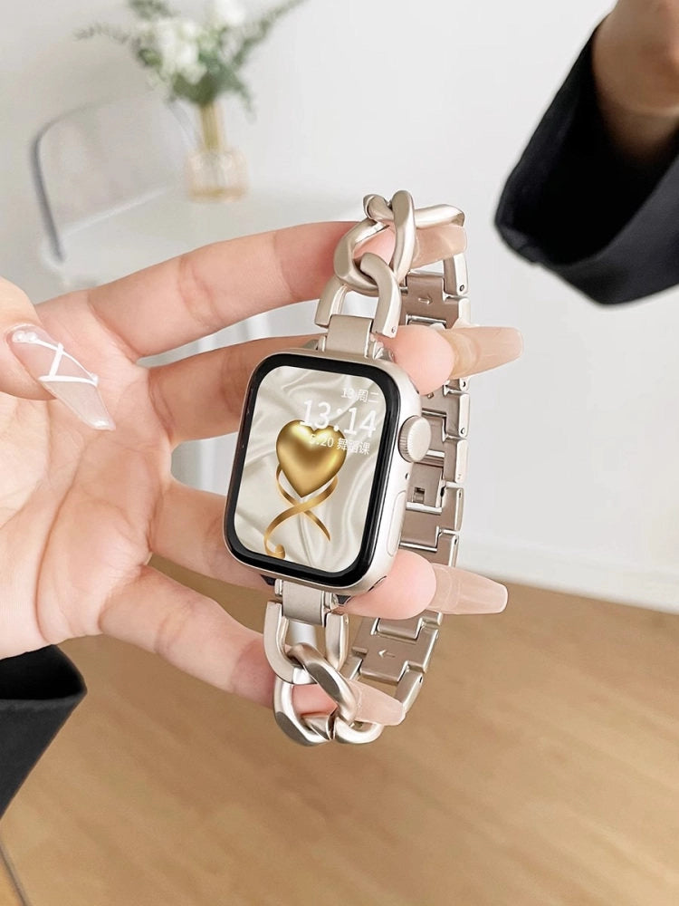 Elegant Metal Chain Watch Strap [4U3LK959]