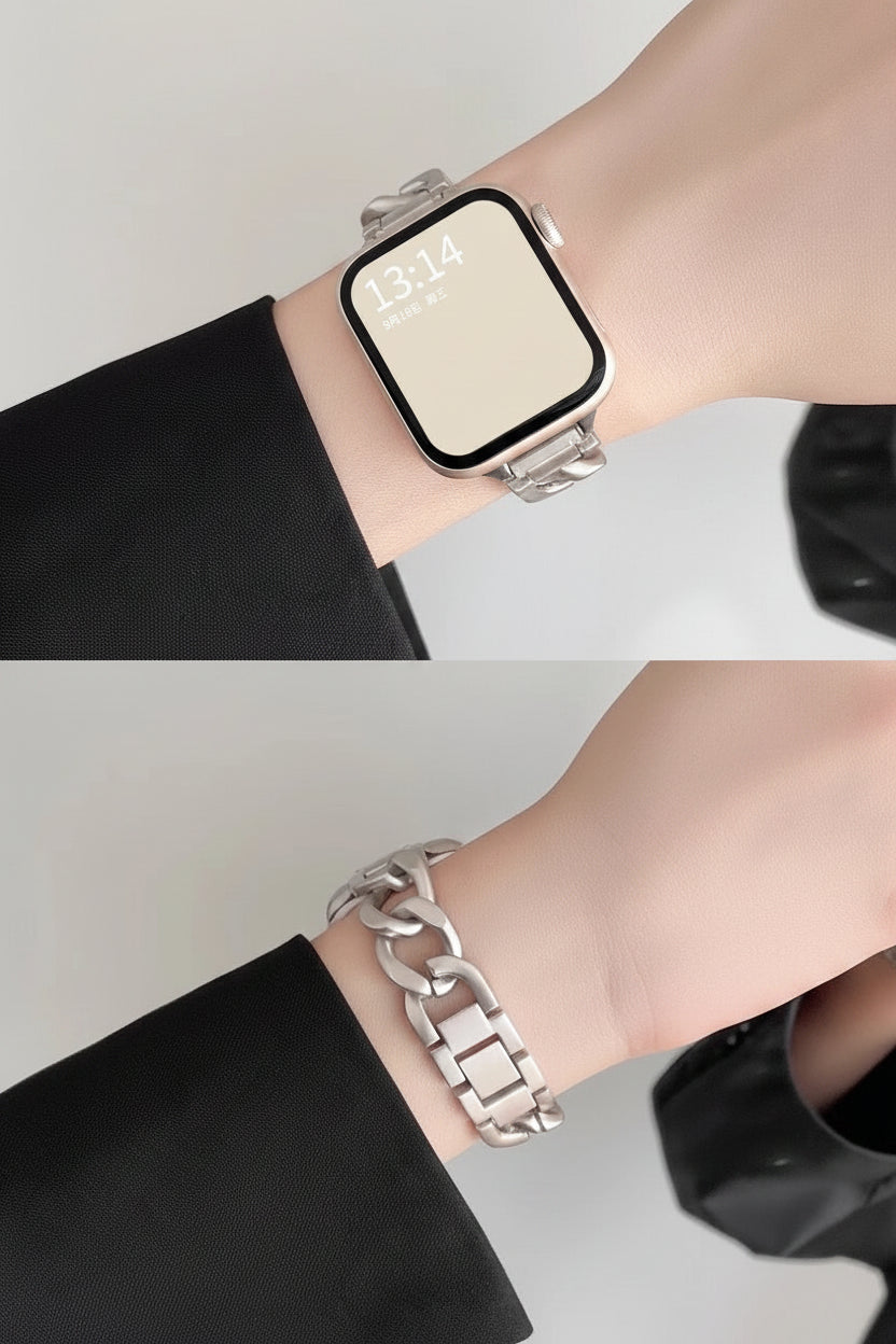 Elegant Metal Chain Watch Strap [HUP3PUFV]