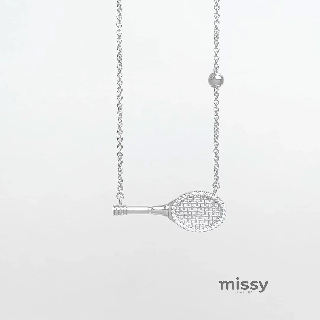Ellanore Pavé Tennis Necklace [QECGDT0L]