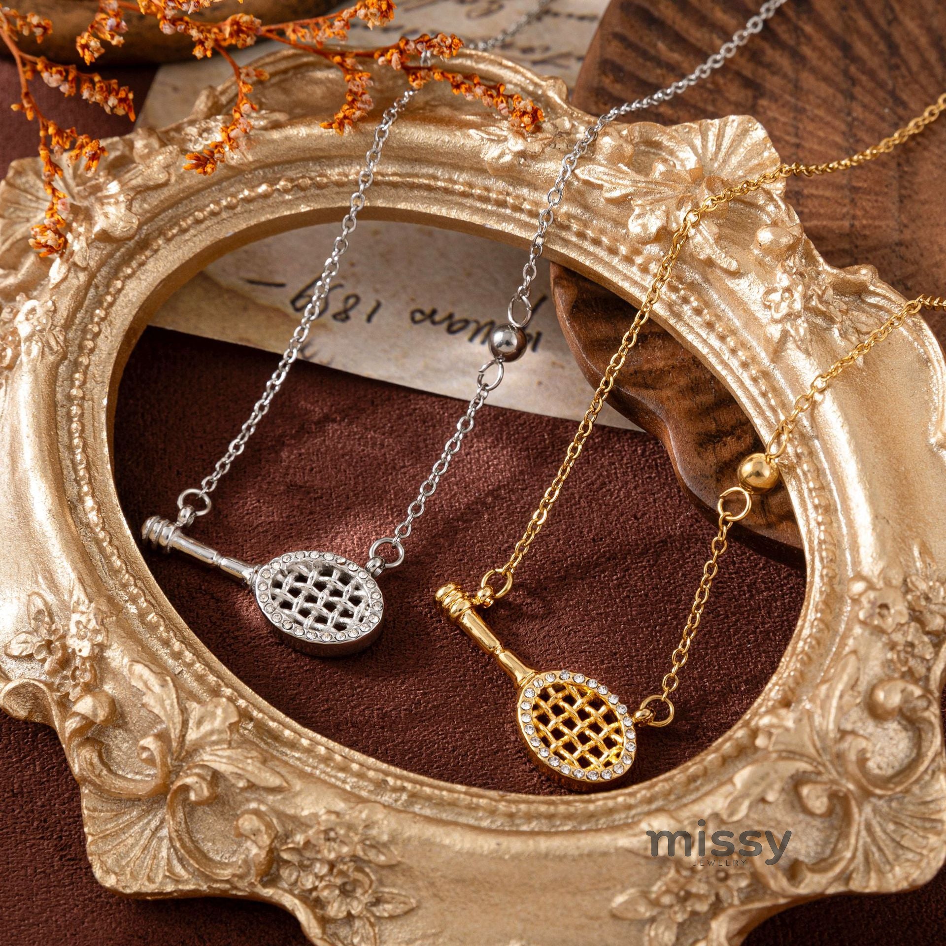 Ellanore Pavé Tennis Necklace [4708GLBD]