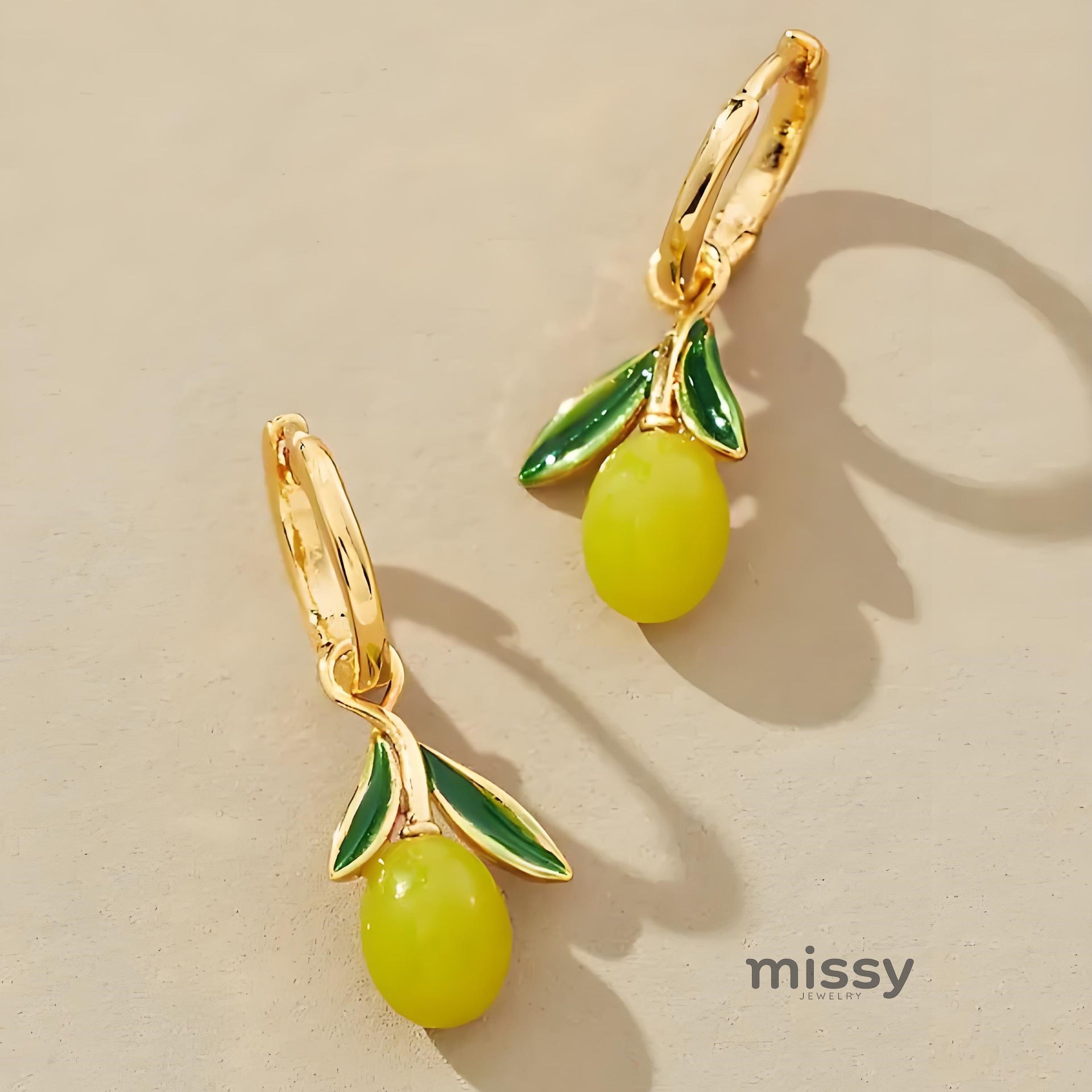 Elleanor Playful Fruit Charm Earrings [V739YOKK]