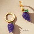 Elleanor Playful Fruit Charm Earrings [ZPDC72RJ]