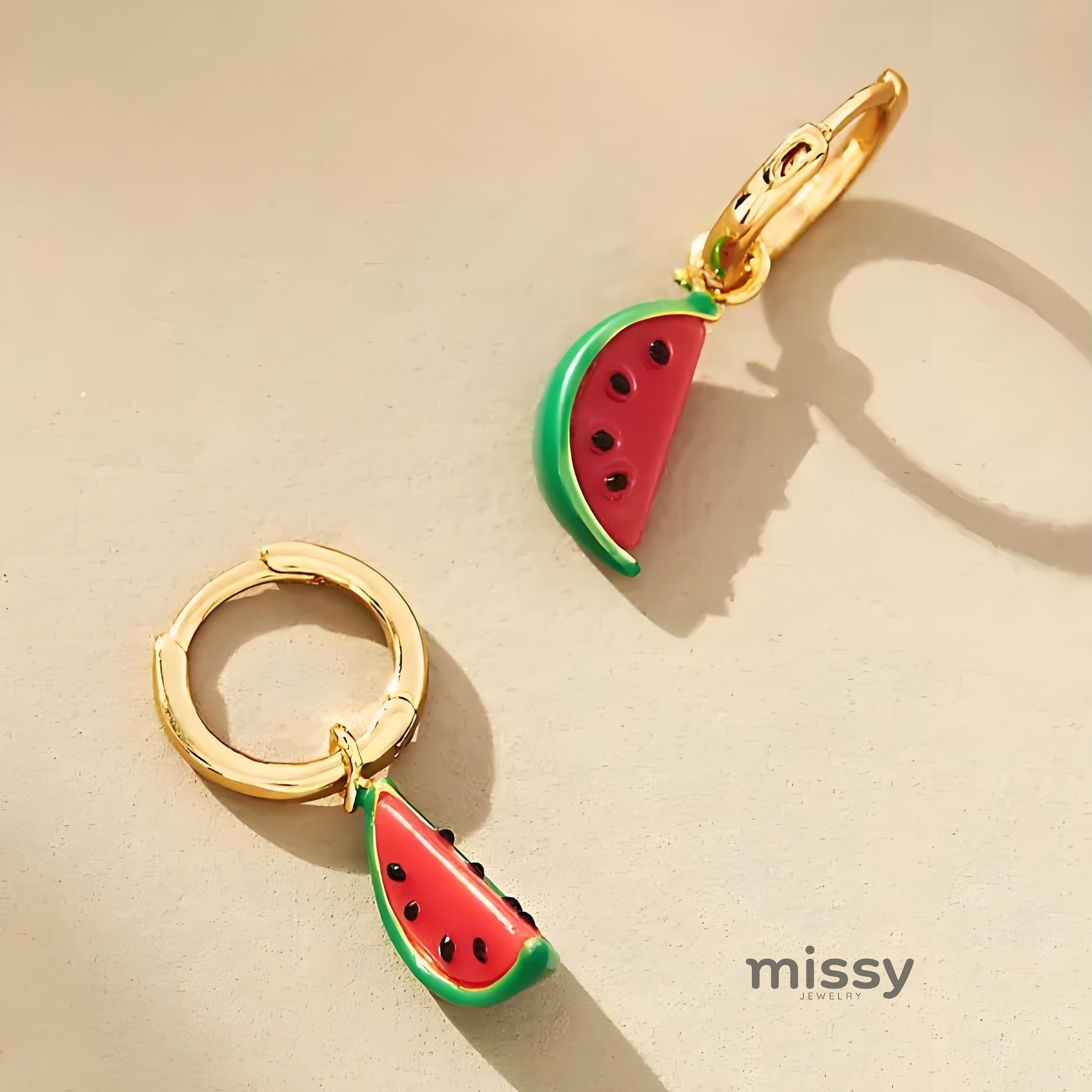 Elleanor Playful Fruit Charm Earrings [OT1QHI8H]