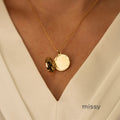 Ellena Celestial Locket Necklace [K9C0BJXE]