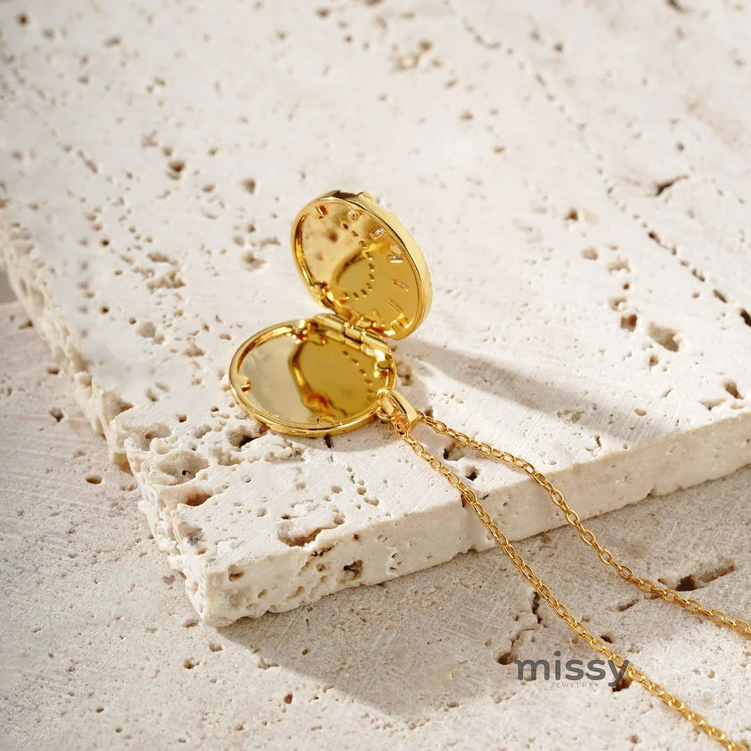 Ellena Celestial Locket Necklace [V976AED0]
