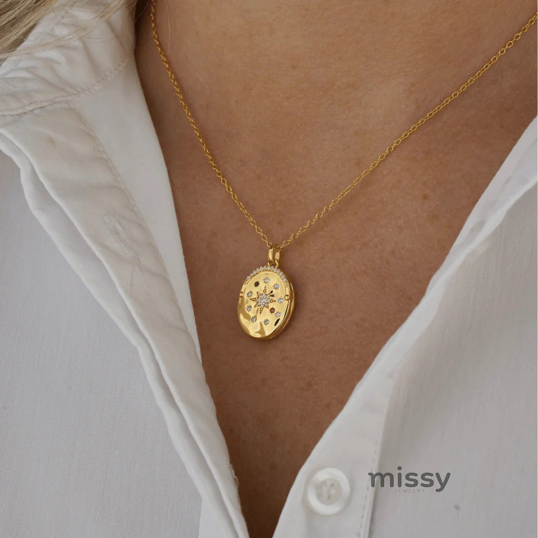Ellena Celestial Locket Necklace [FPCL52HO]