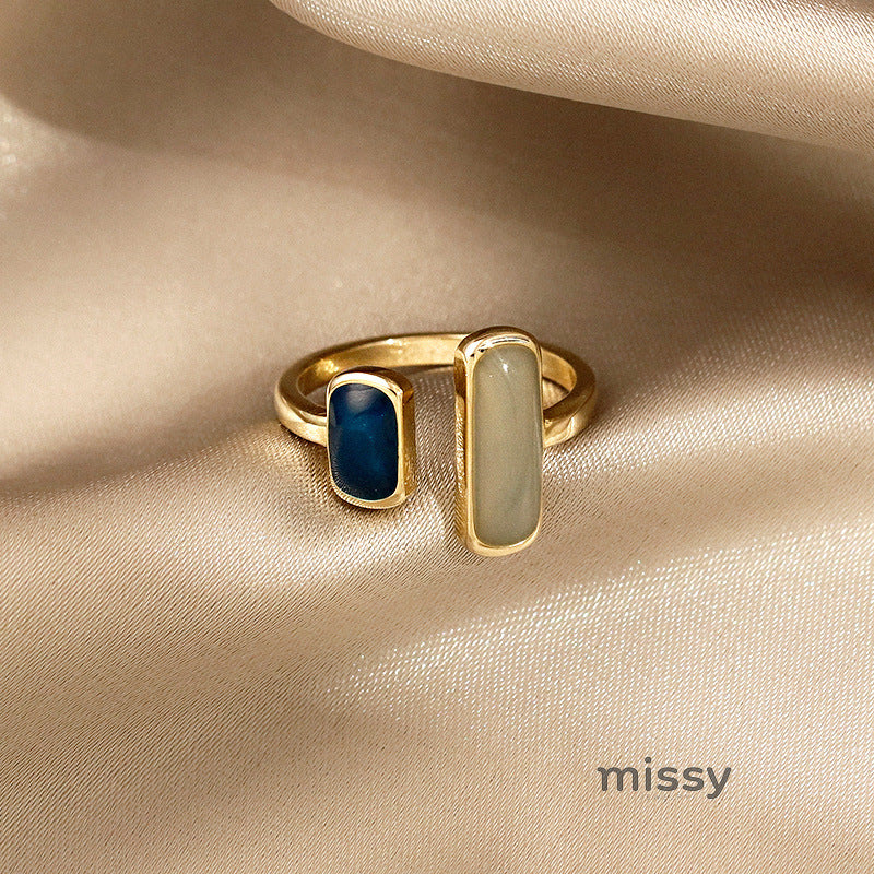 Elloise Gold Geometric Ring [REJYBFIJ]
