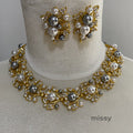 Elora Pearl Leaf Jewelry Set [D1YUNAGV]