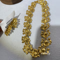Elora Pearl Leaf Jewelry Set [1JRBTO37]