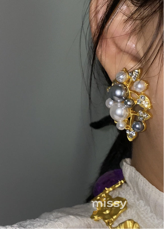 Elora Pearl Leaf Jewelry Set [QWF714XU]