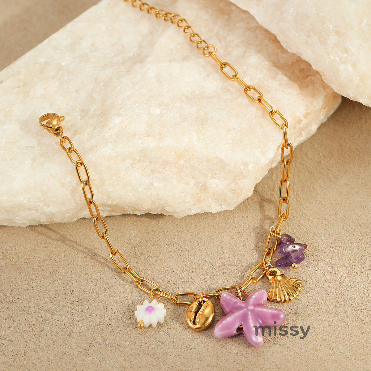 Elspeth Coastal Charm Necklace [5V7ZBGJX]
