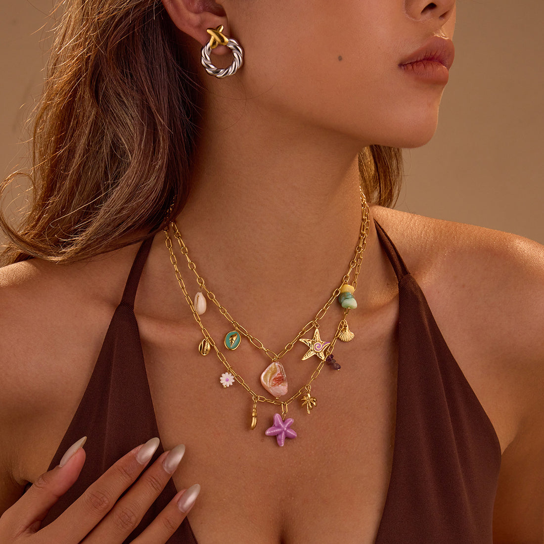 Elspeth Coastal Charm Necklace [ARSHVI40]