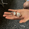 Emaline Brushed Geometric Open Ring [LUVF9U1X]