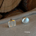 Emaline Brushed Geometric Open Ring [W8ZF5BHK]