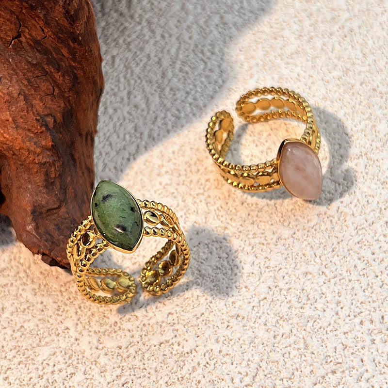 Emelie Open Heart Stone Ring [3ELNB5LI]