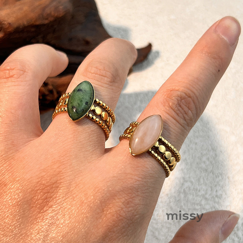 Emelie Open Heart Stone Ring [7IU80PNA]