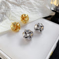 Emerald Braided Sphere Earrings [F34Z6F9B]