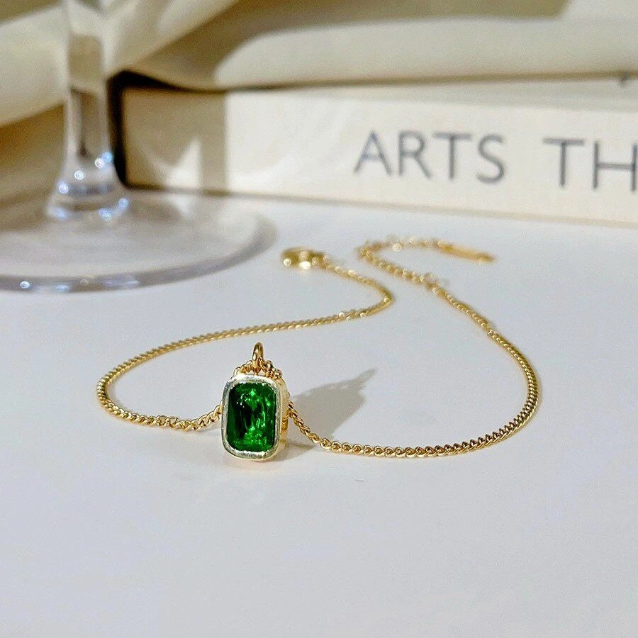 Emerald Square Anklet [XQ1I96RR]