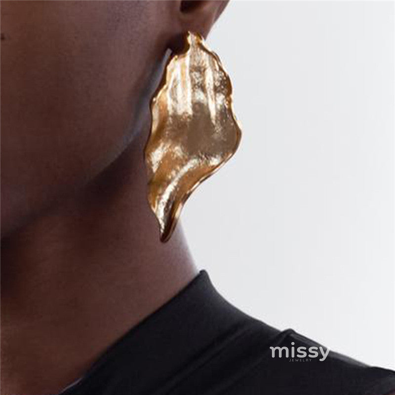 Emina Gilded Leaf Earrings [NBZQ4IA5]
