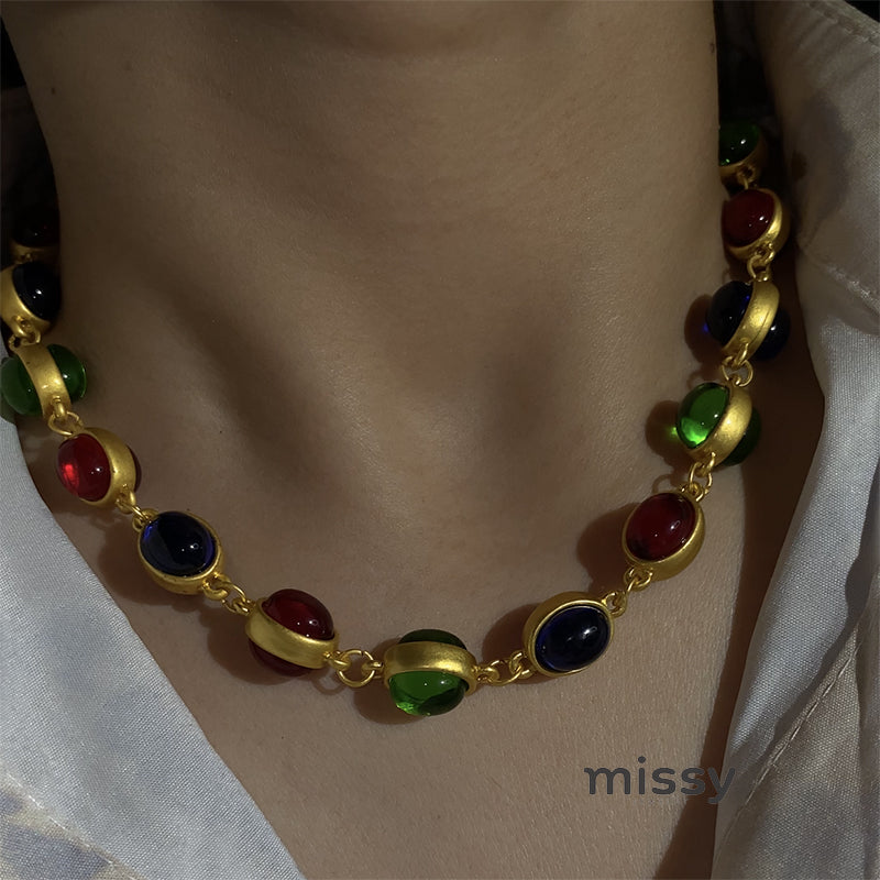 Emina Vintage Bead Choker