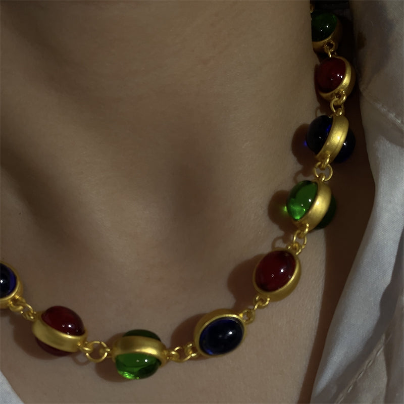 Emina Vintage Bead Choker