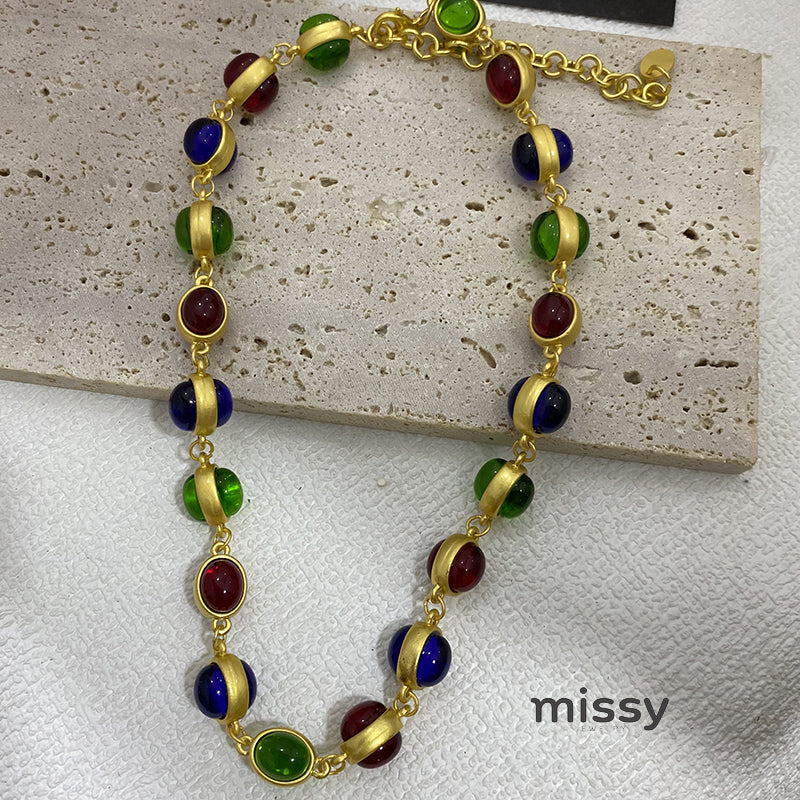 Emina Vintage Bead Choker