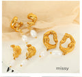 Emmarie Gold Pearl Drop Earrings [RUR08JHG]