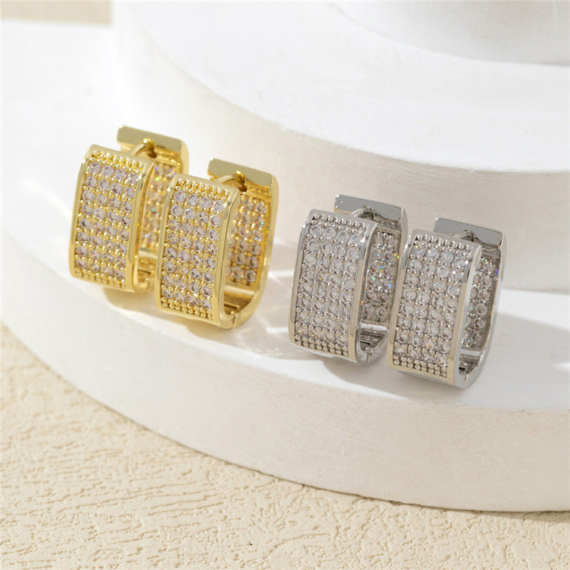 Emmelia Glimmer Geometric Studs [XOOH0IBK]