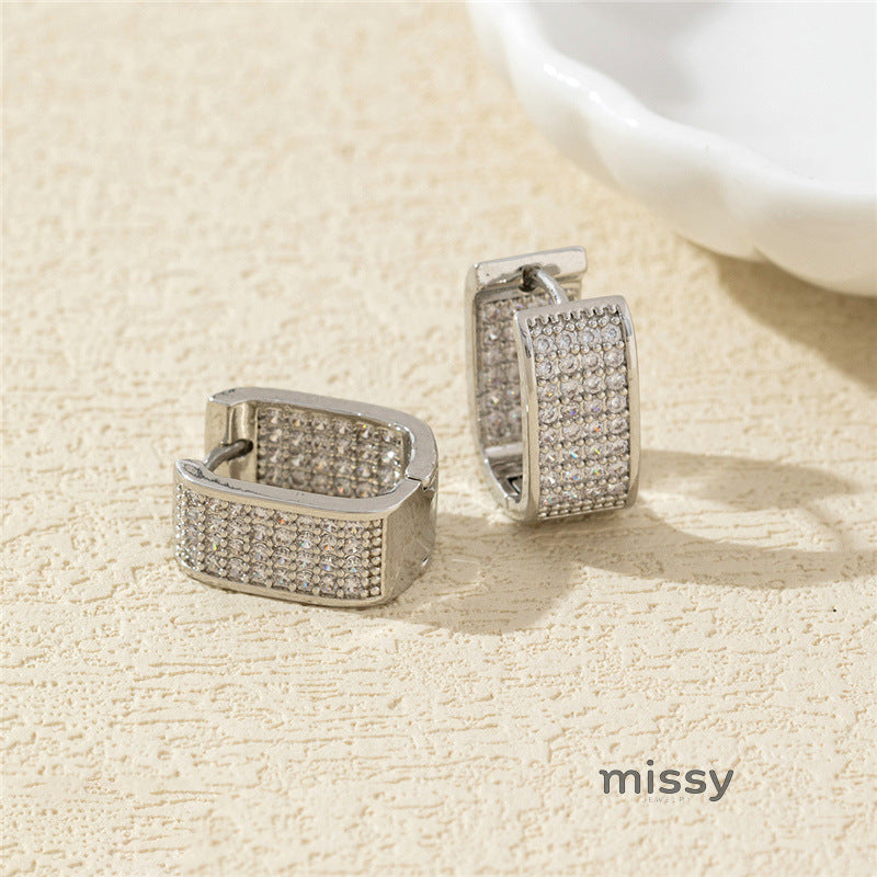 Emmelia Glimmer Geometric Studs [QTVGHNBG]