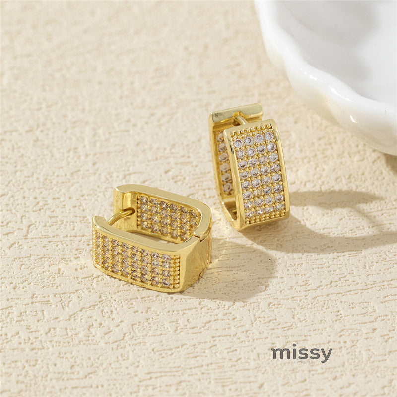 Emmelia Glimmer Geometric Studs [9DT0FXJN]