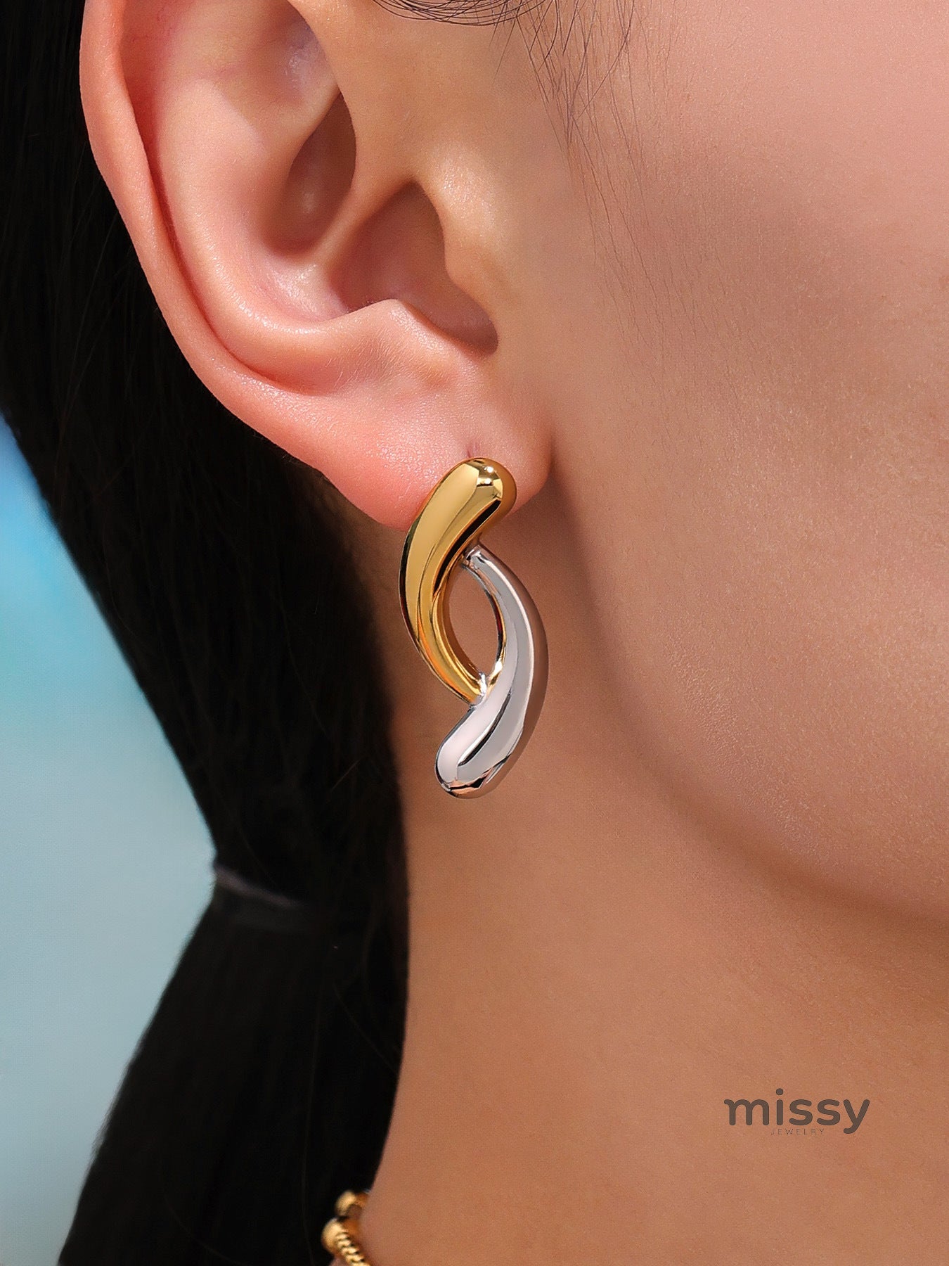 Emmelia Irregular Geometric Earrings [2O5GLQUY]