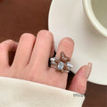 Emmerson Bear Pearl Open Ring [ETXK2F09]